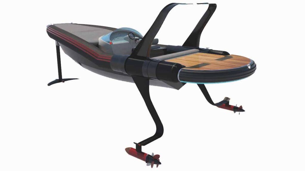 BlackHawk, 45 nodi con soli 50 kW: tutti i segreti del gommone volante Futuro Prossimo